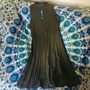 Torrid Olive Ribbed Knit Skater Dress